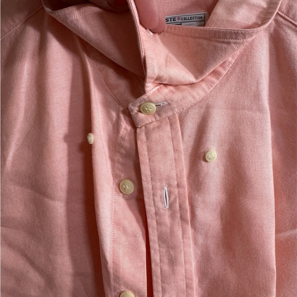 Vintage Lacoste by Izod Pink Button-Down Shirt Men’s Size XL - Picture 3 of 8